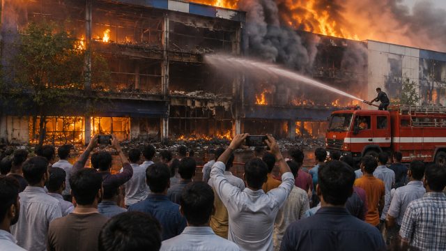 Massive Fire Engulfs Furniture Stores in Hyderabad, Community Reacts